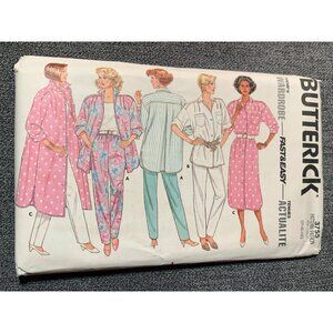 Butterick 3755 Misses' Wardrobe Pattern Robe Shirt Pants Sizes XS-XL - uncut